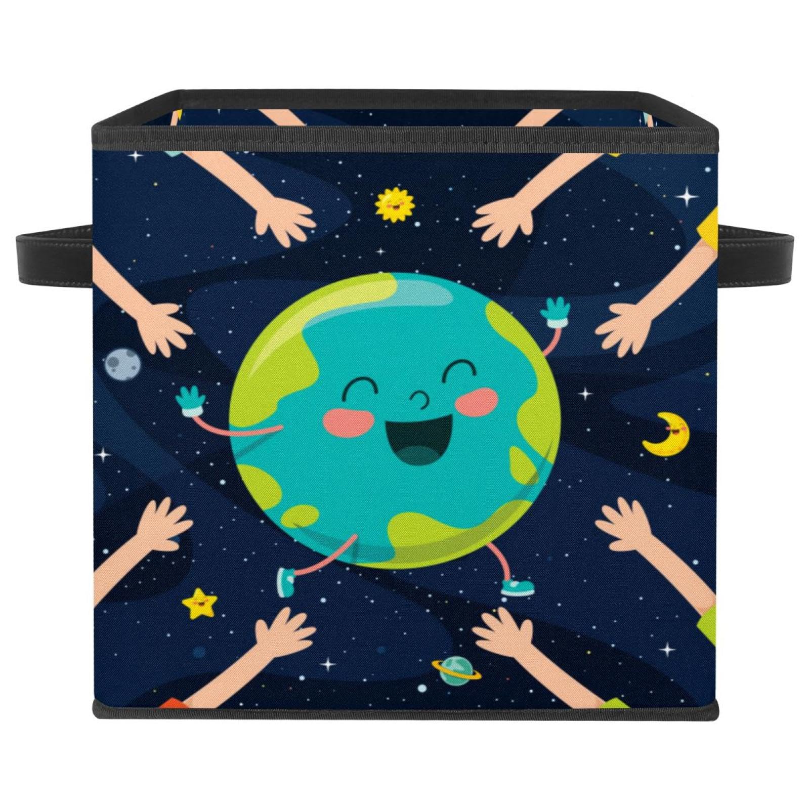 Boîte de rangement pliable pour chambre et placard bac cube en tissu pour organisation maison