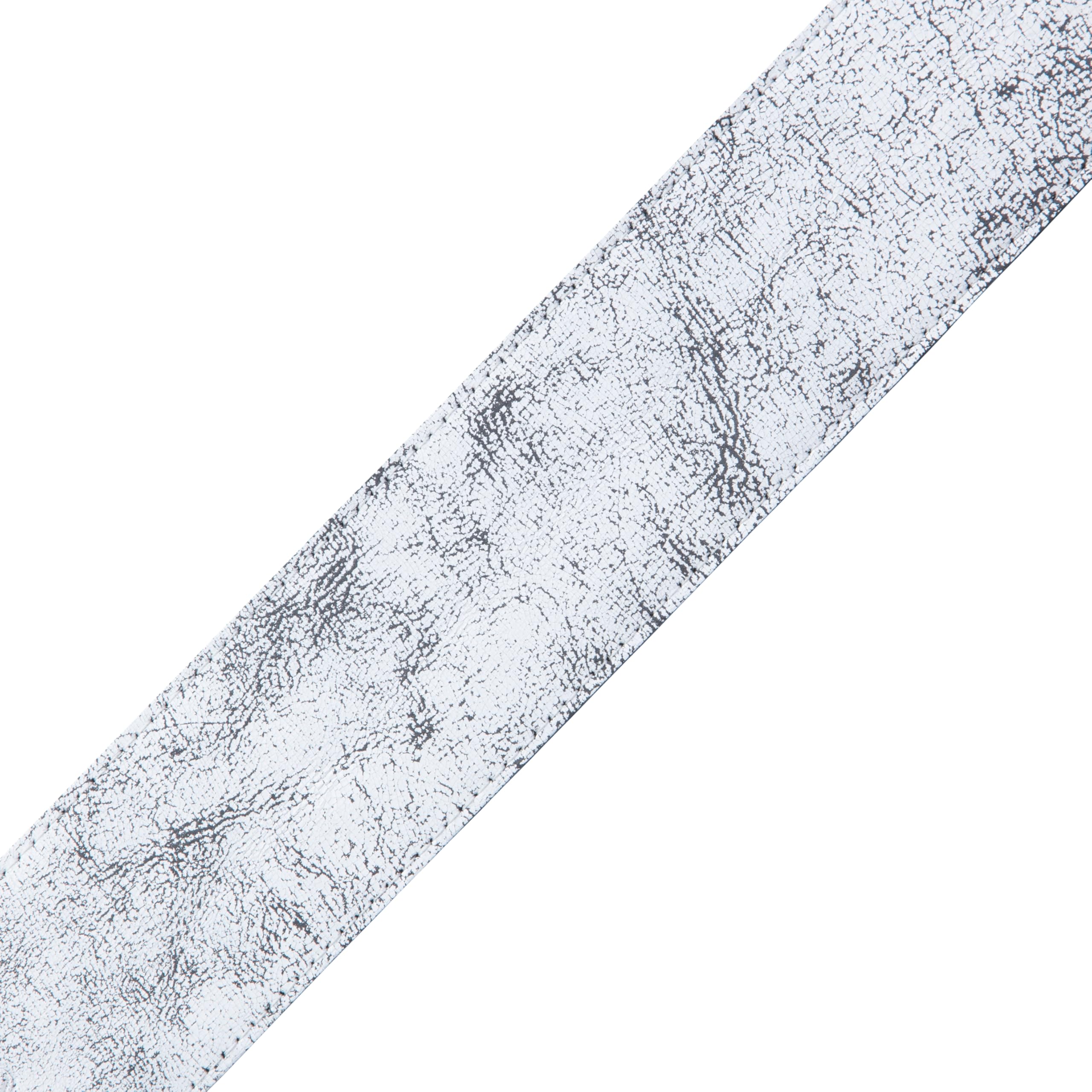 Levy's MG317BOG-WHT Correas Para Guitarras Garment Leather Garment Leather Backing Distressed 2 1/2" - White