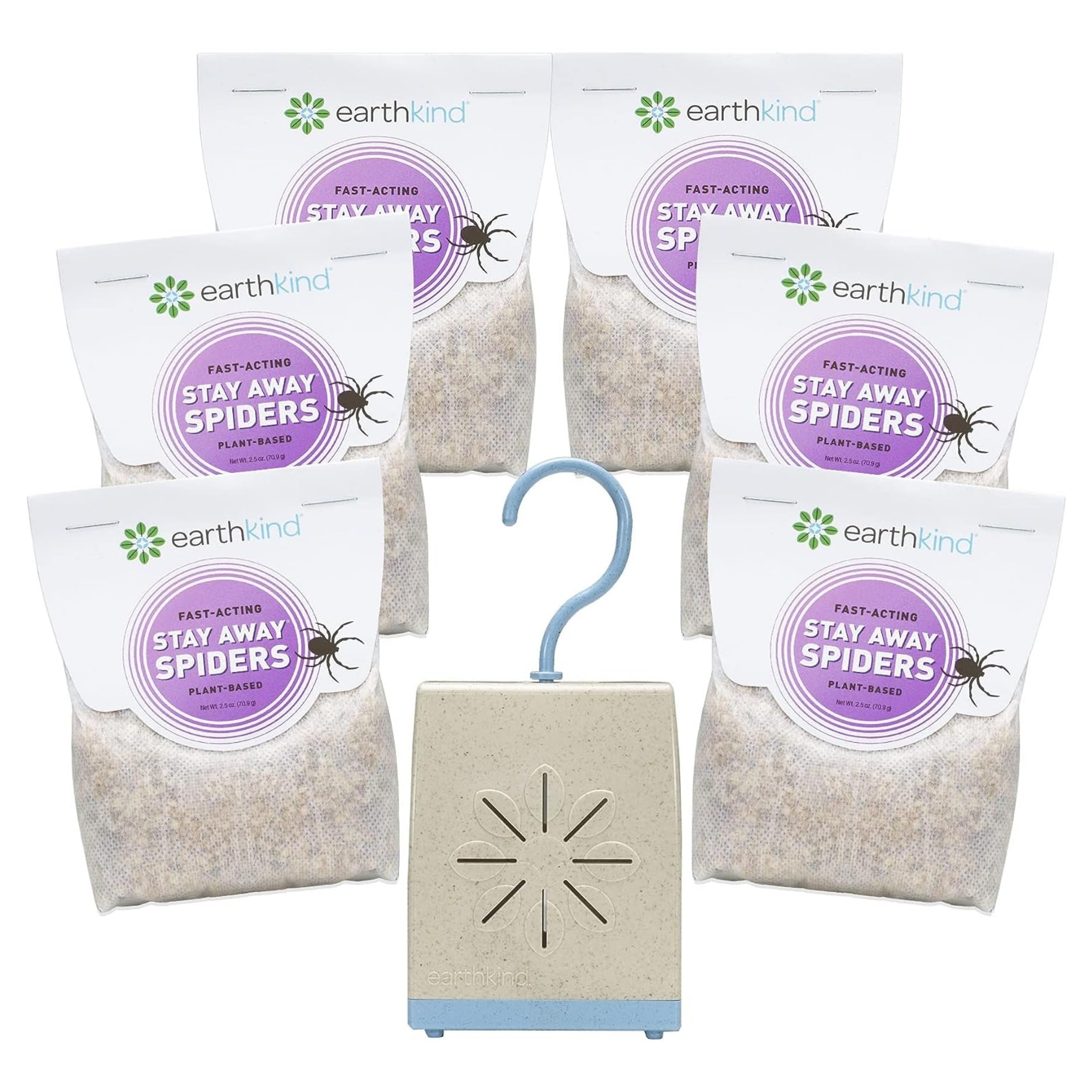 Stay Away Spiders Deterrent - Indoor Spider Deterrent Pouches for Attic, Crawl Space, Window Sill & More - with Plant-Based Ingredients & Essential Oils - 6-Pack with Extended Release Pouch Pod