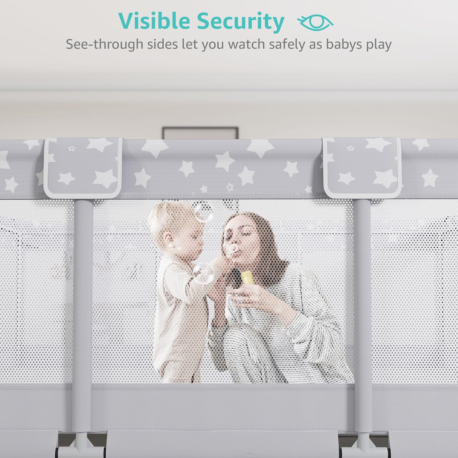 Child crawling through zippered door
