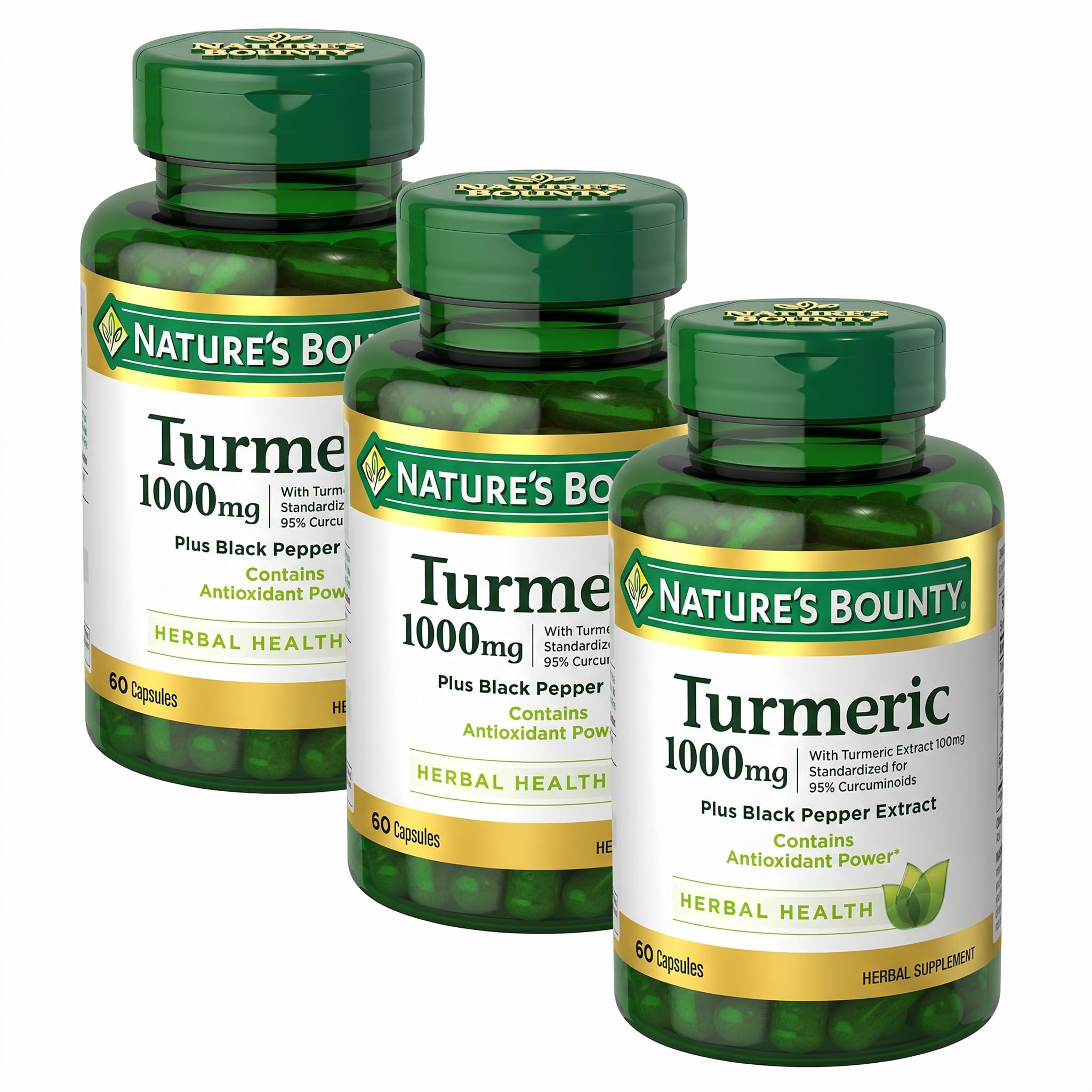 Nature's Bounty Turmeric with Black Pepper Extract, 60 Capsules — Amazon image 7