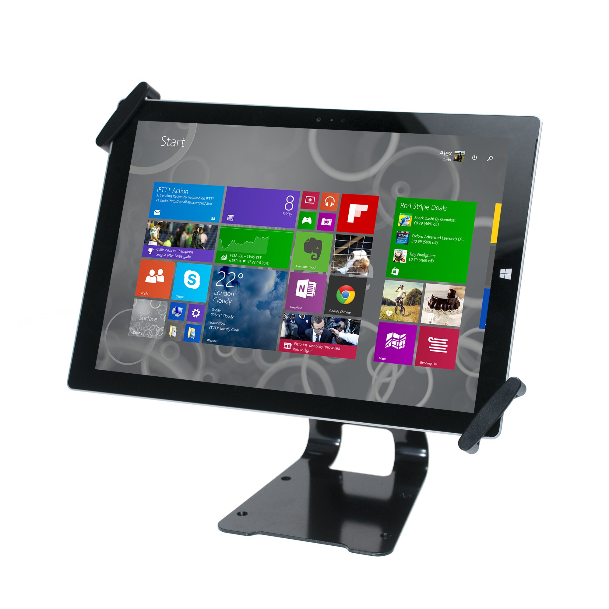 Itb Solution Pad-ATGSL Supporto da Tavolo Regolabile per Tablet con Security Lock
