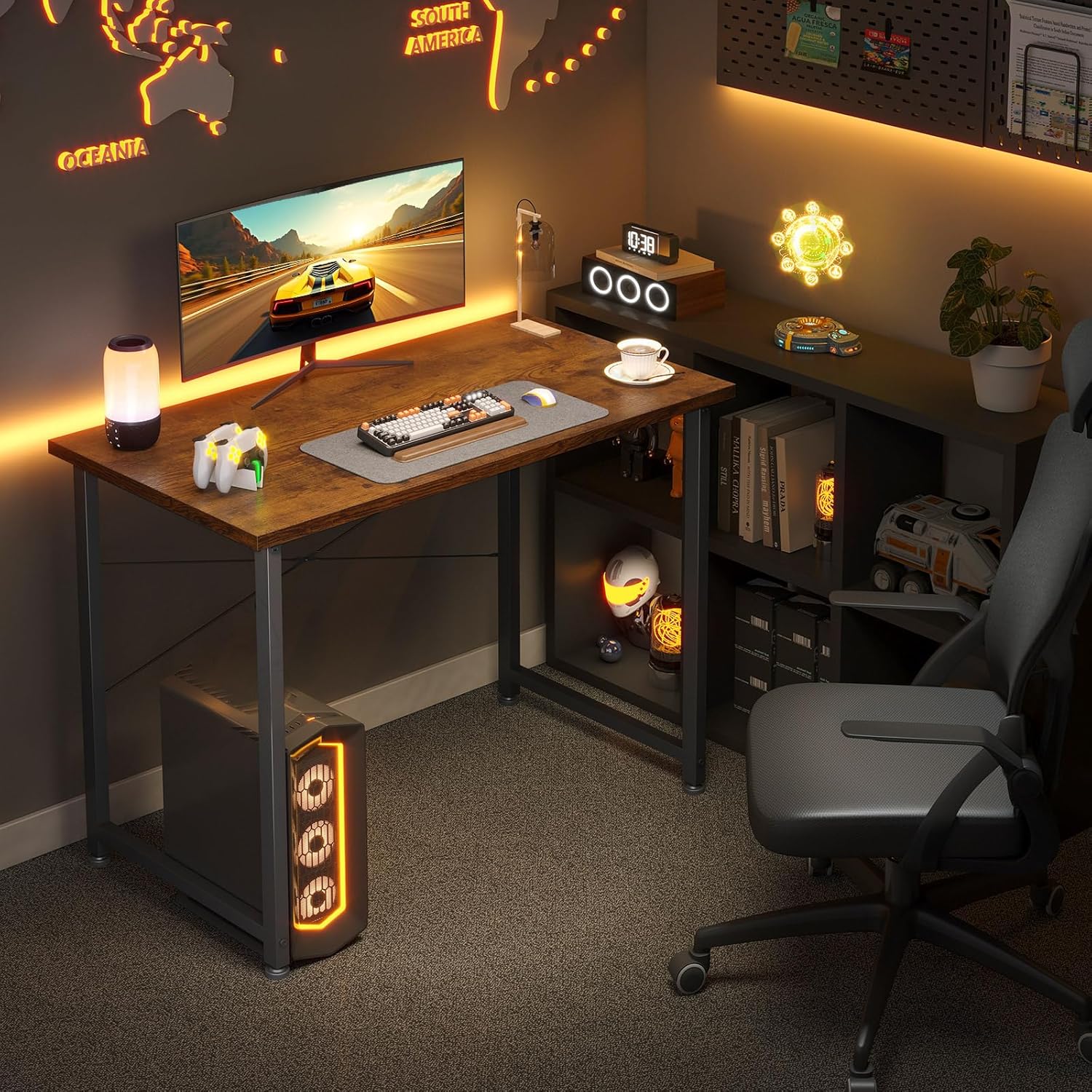 ДЕТАЛЬ ДЕРЕВ'ЯНОЇ ПОВЕРХНІ КОМП'ЮТЕРНИЙ СТІЛ ODK