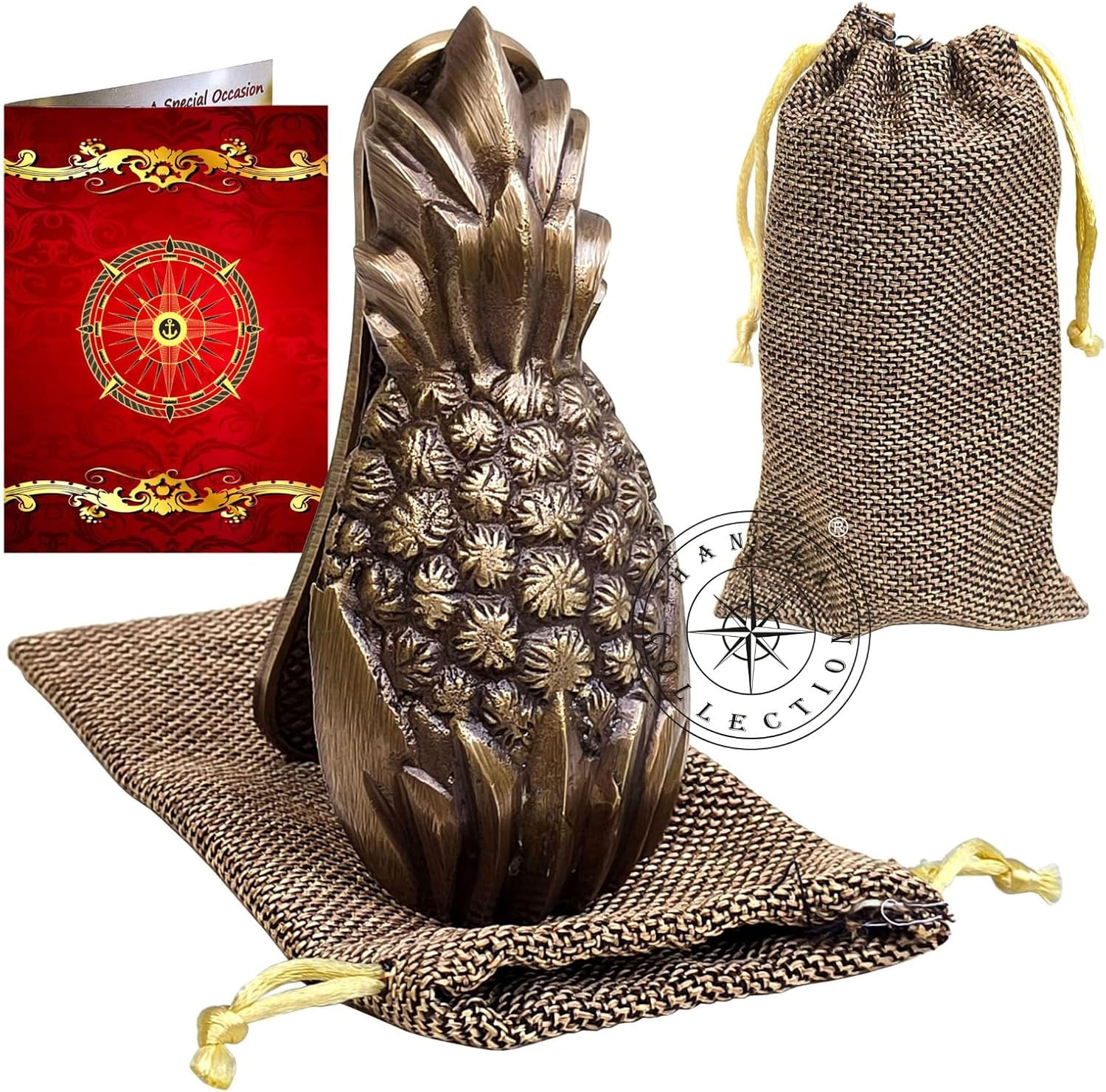 Handmade Solid Brass Pineapple Door Knocker Antique Doorknocker