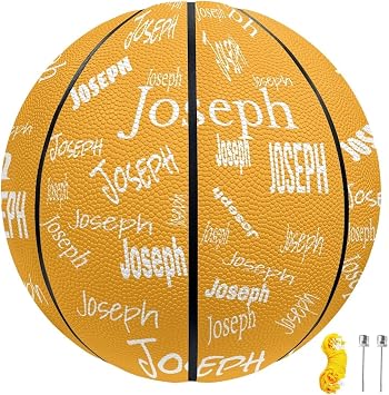 Personalized Basketball Leather Basketball Custom Basketball with Your Personalized Pictures Text Sports Equipment