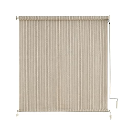 sunoff Outdoor Roller Shades, Cordless Patio Roller Up Blinds with