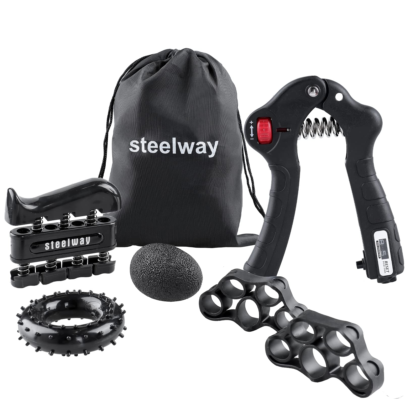 Buy steelway Grip Strength Trainer, Forearm Workout Equipment Kit(6