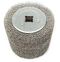 Vista 6 de SIGNI Rueda de trefilado de alambre de acero inoxidable para pulido de superficie de madera y metal Eliminación de óxido de pulido