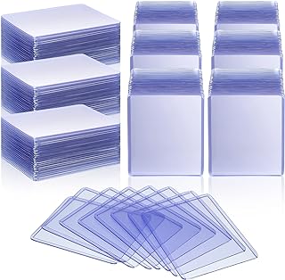 400 Pieces Card Sleeve Hard Plastic Card Protector Card Holder for Trading Card, Baseball Card, Football Card, Sport Card,...