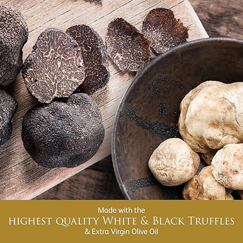 Miniatura 3 de TruffleHunter - Juego de aceite de trufa blanca y negra - Aceite de oliva virgen extra para cocinar y condimentar - 34fl oz x 2