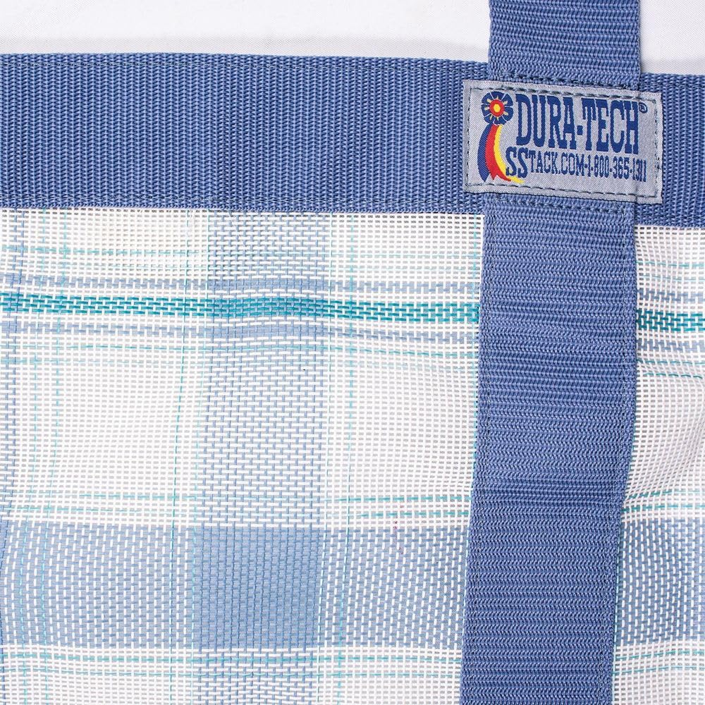 Dura-Tech Schneiders Deluxe Dura-Mesh Stall Guard | Adjustable with Maximum Air Flow | Heavy Duty Design for Horse Safety | Color Black