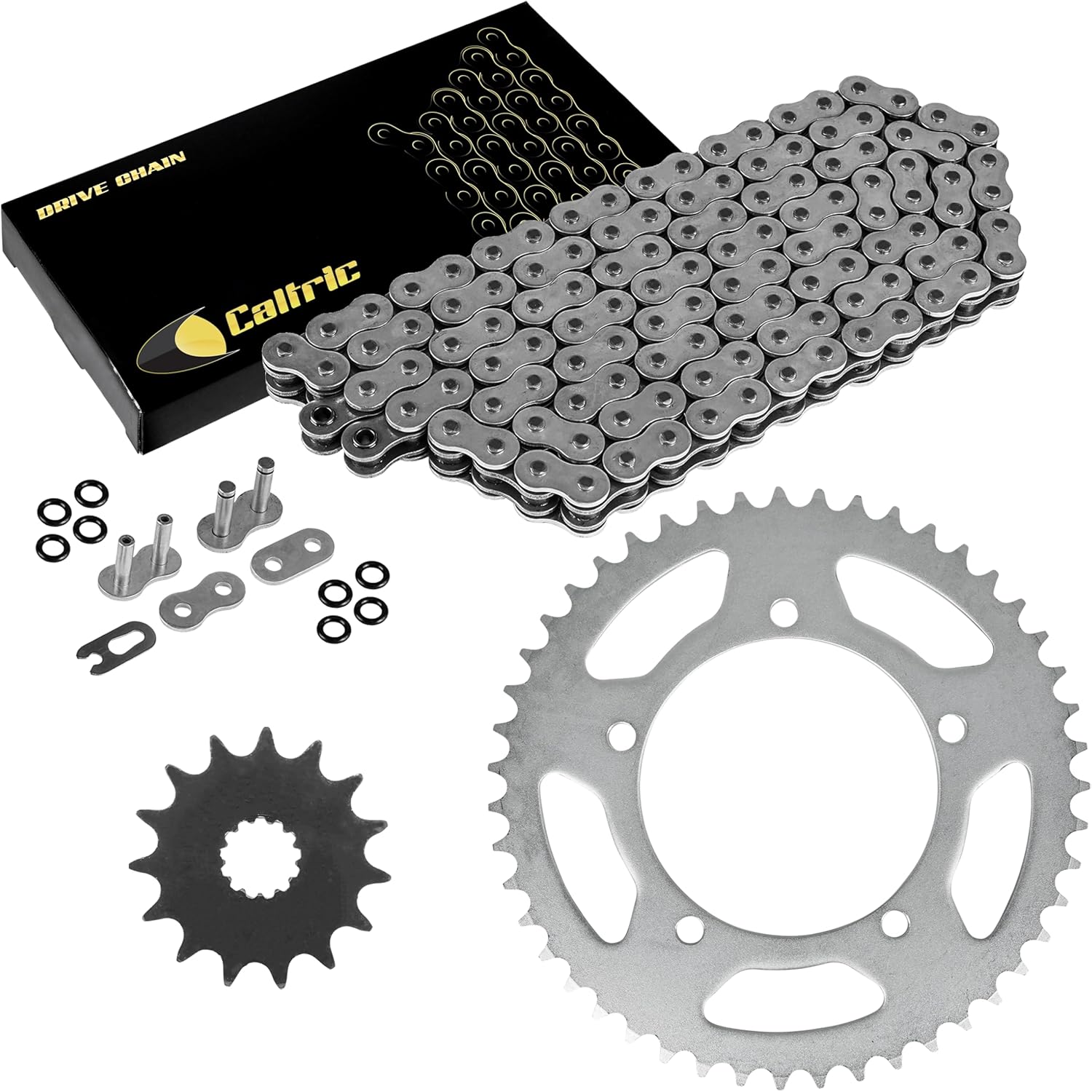 Caltric O-Ring Drive Chain and Sprocket Kit Compatible With Suzuki DL650 DL650A DL650Se 2004-2016