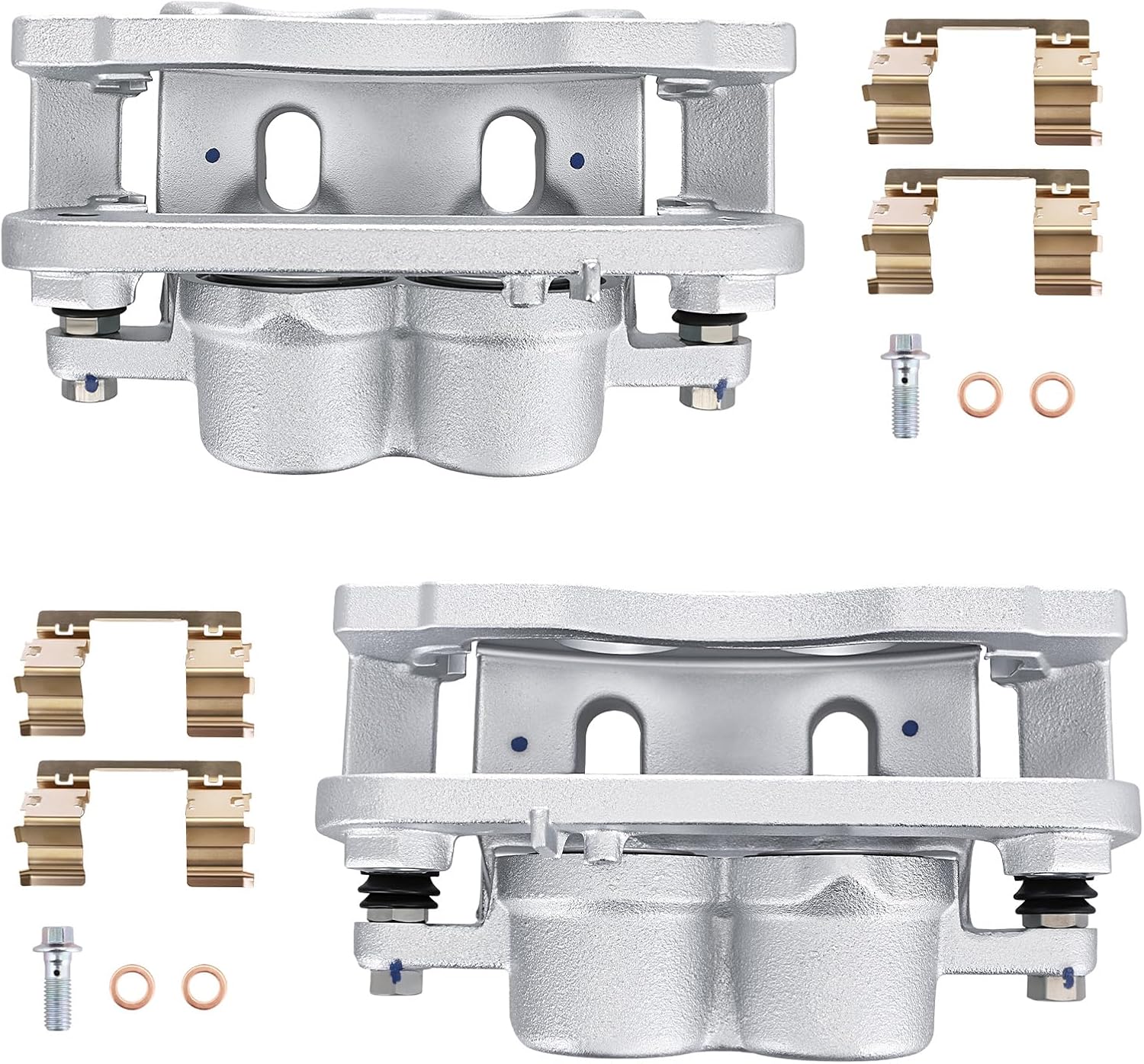 Betthand Front Brake Calipers Kit Replacement for 08-18 Chevy Silverado 1500, 08-20 Tahoe, 15-19 Suburban, 08-18 GMC Sierra 1500, 08-19 Yukon: 18B4918A+18B4919A, 4.3/4.8/5.3/6/6.2L