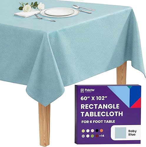 Miniatura 115 de Gee Di Moda - Mantel rectangular de 70 x 120 pulgadas – Mantel rectangular de poliéster lavable, ideal para mesa de bufé, fiestas, cenas, bodas y más