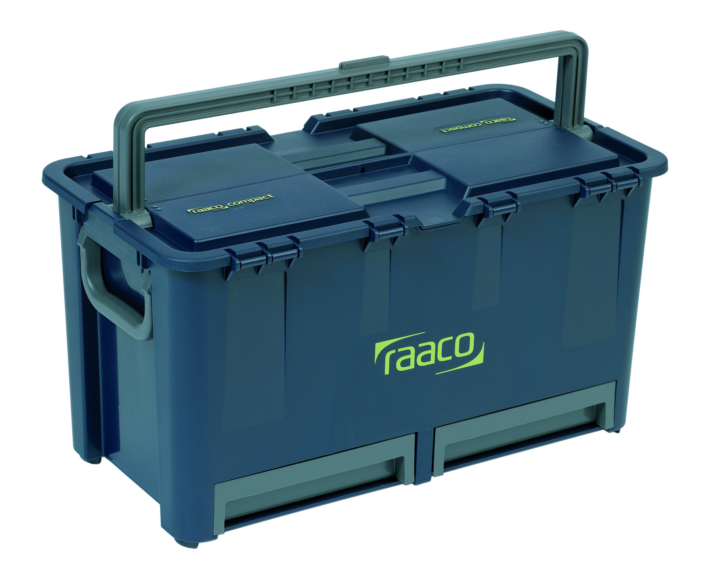 raaco 136600 "Compact 47" Tool Box, Blue/Grey