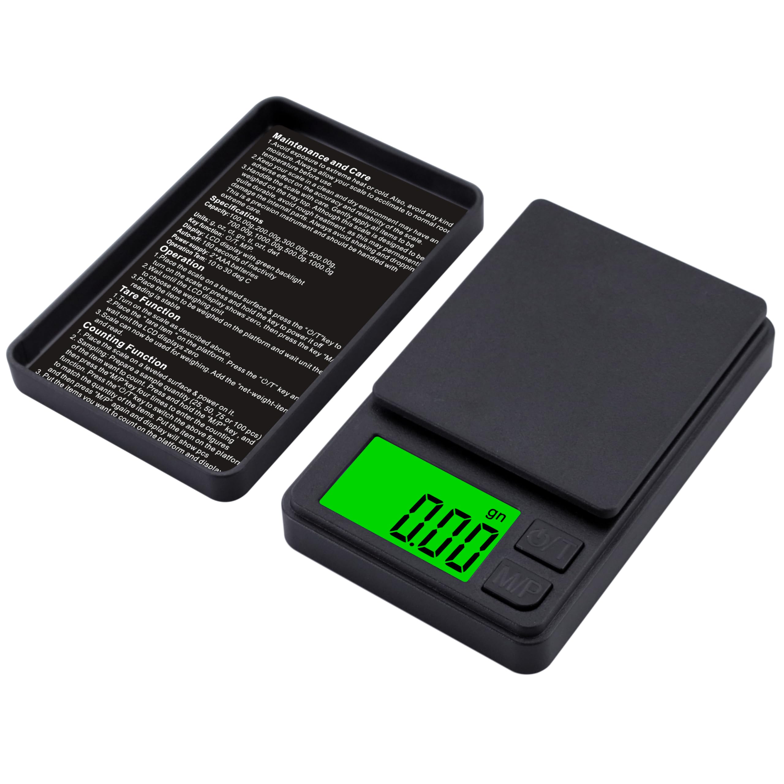 PrecisionPro Digital Pocket Scale: Advanced 0.01g High-Accuracy Miniature Scale with Backlit LCD for Easy Reading, Multi-Unit Conversion, Protective Cover, Ideal for Jewelry and Kitchen