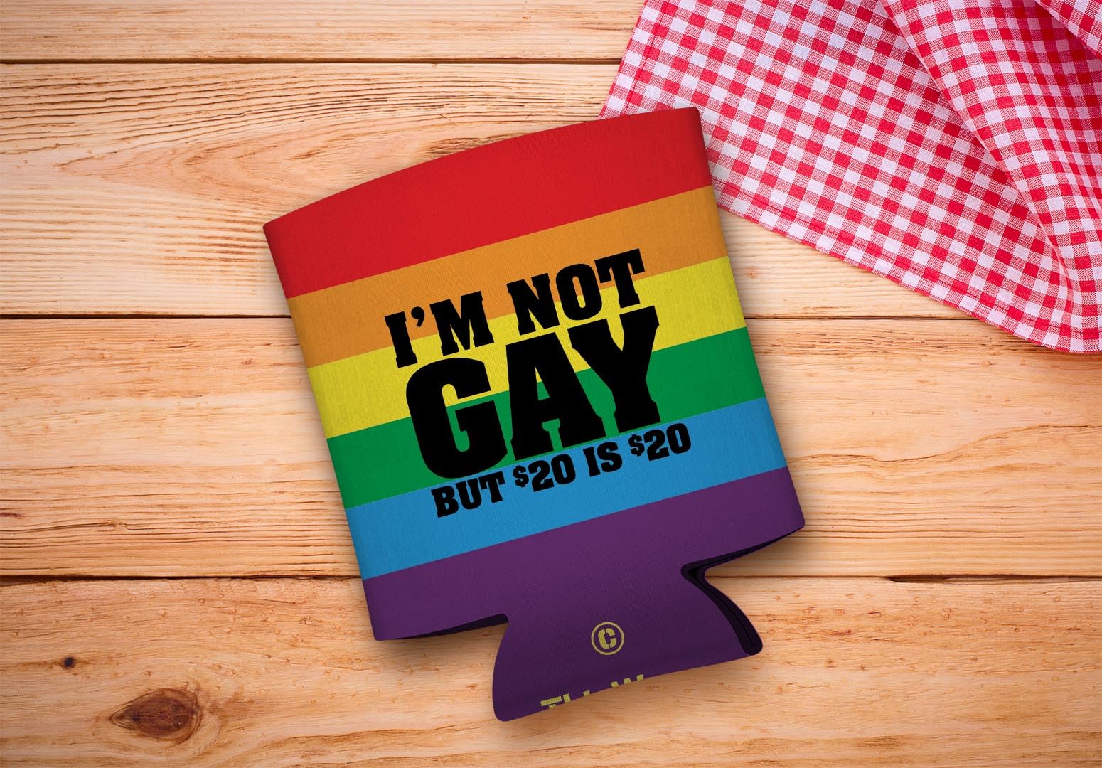 LBGTQ Pride Gear Pride Flag Not Gay 2-Pack Can Drink Thermocoolers