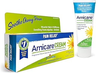 Boiron Arnicare Cream for Soothing Relief of Joint Pain, Muscle Pain, Muscle Soreness, and Swelling from Bruises or Injury - Fast Absorbing - 2.5 oz