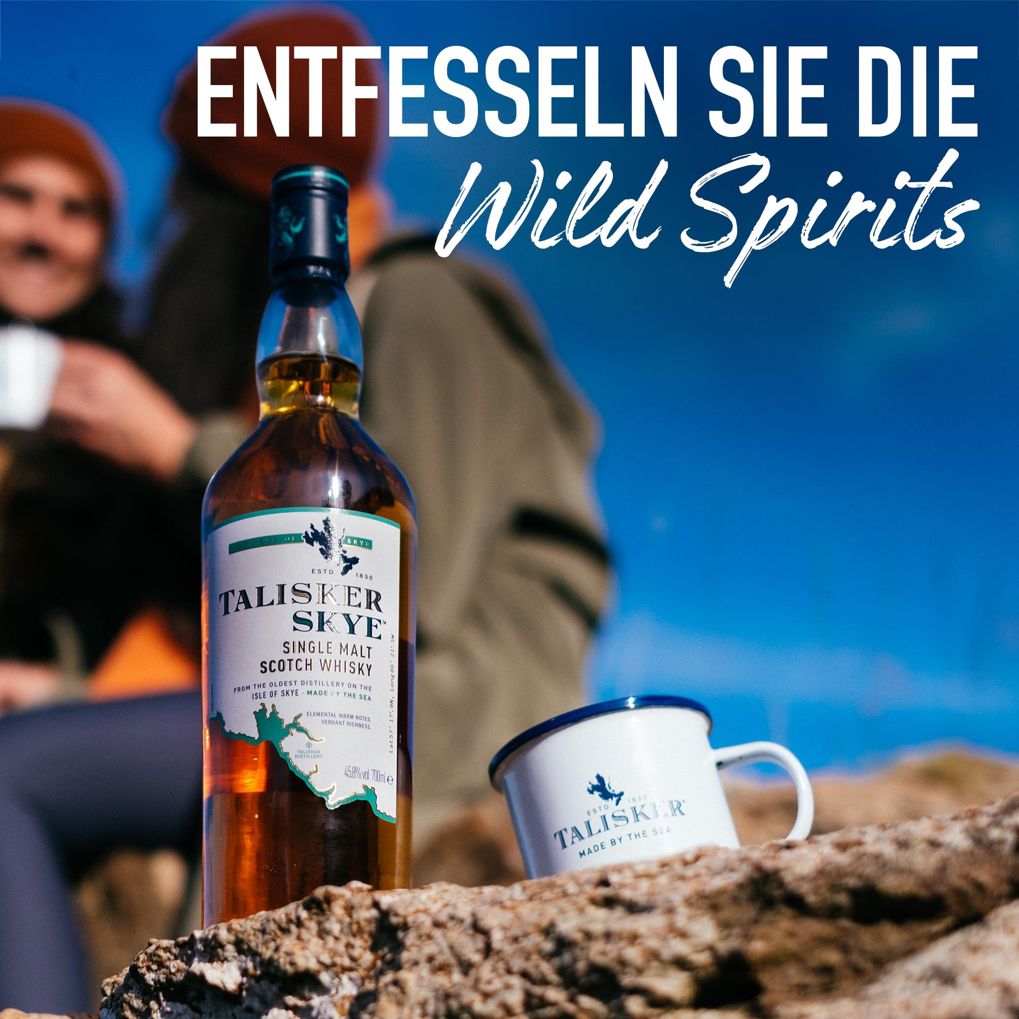 Talisker Skye, Single Malt Scotch Whisky, aromatischer Single Malt, handgefertigt von der schottischen Insel Skye, 45.8% Vol, 700ml Einzelflasche