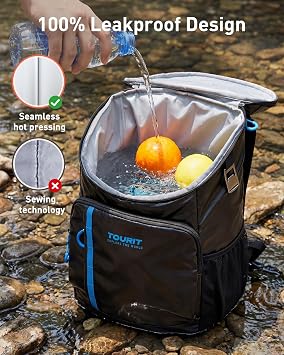 TOURIT Cooler Backpack 30 Cans Lightweight Insulated Backpack Cooler Leak-Proof Soft Cooler Bag Large Capacity for Men Women to Picnics, Camping, Hiking, Beach, Park or Day Trips