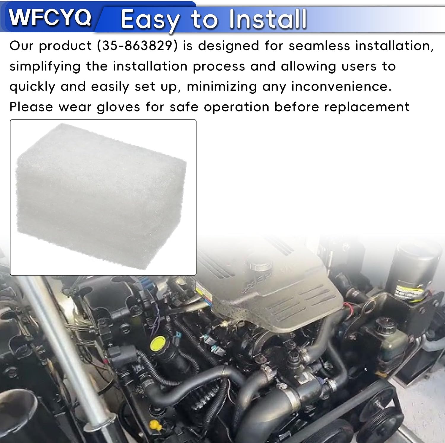 Replacement parts 35-863829 Muffler IAC Filter, Used for idle speed control path (4 Pack)
