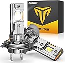 Termitor H7 Light Bulbs, 40000LM 900% Super Bright, 6500K Cool White, Real 1:1 Halogen Mini Size H7 H7LL Fog Light bulb, Plug and Play, Pack of 2