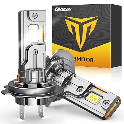 H7 Light Bulbs, 30000LM 800% Super Bright, 6500K Cool White, Real 1:1 Halogen Mini Size H7 H7LL Fog Light bulb, Plug and Play, Pack of 2