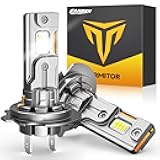 Termitor H7 Light Bulbs, 30000LM 800% Super Bright, 6500K Cool White, Real 1:1 Halogen Mini Size H7 H7LL Fog Light bulb, Plug and Play, Pack of 2