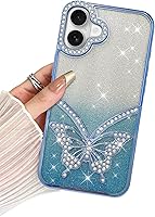 Vista 33 de BITOBE Diseñada para iPhone 16 Pro Max, Bonita Funda de Mariposa 3D Delgada con Chapado Brillante Reluciente de Lujo para Mujeres y Niñas Protectora