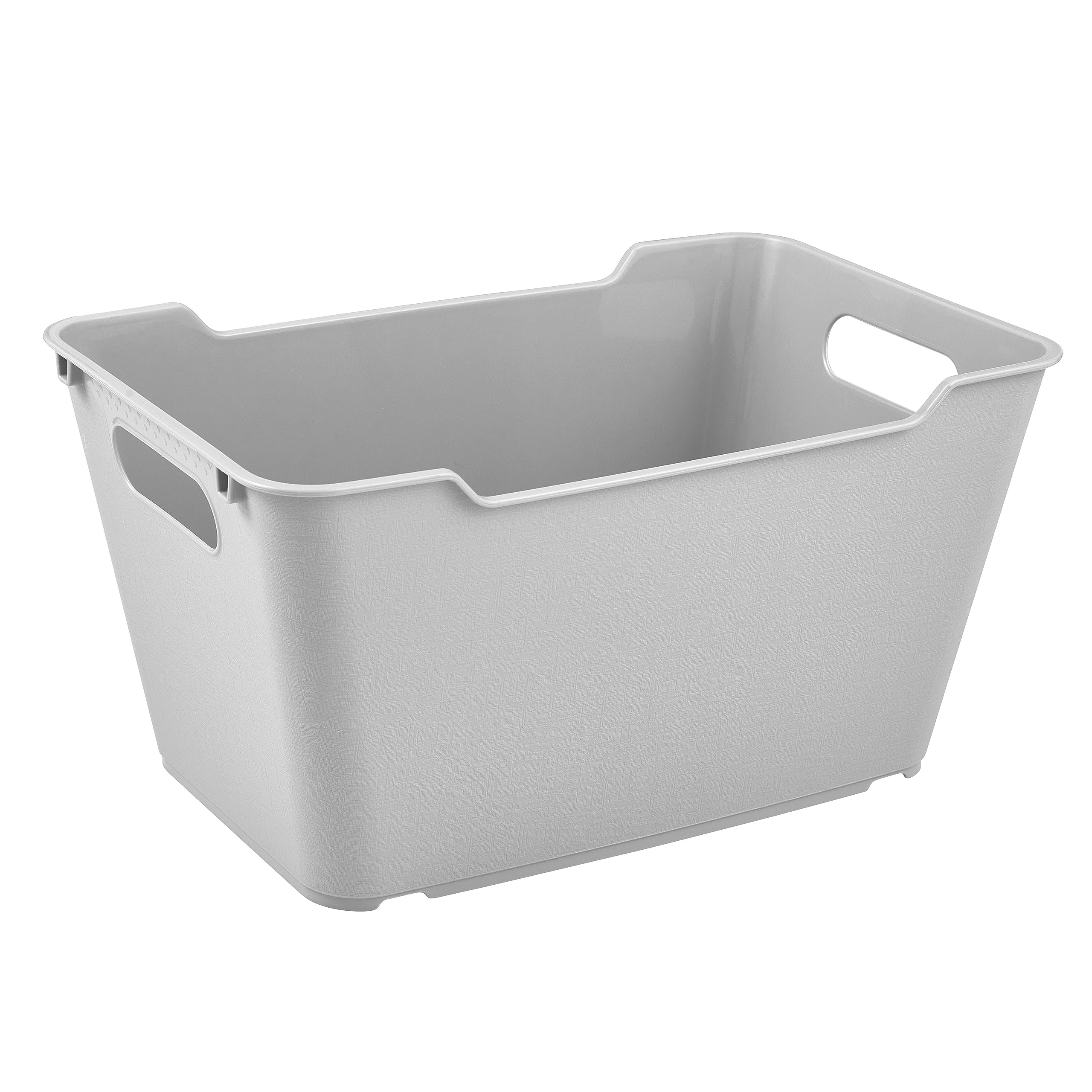 keeeper Storage Box, Textured Surface, 6 L, Lotta, Nordic Grey