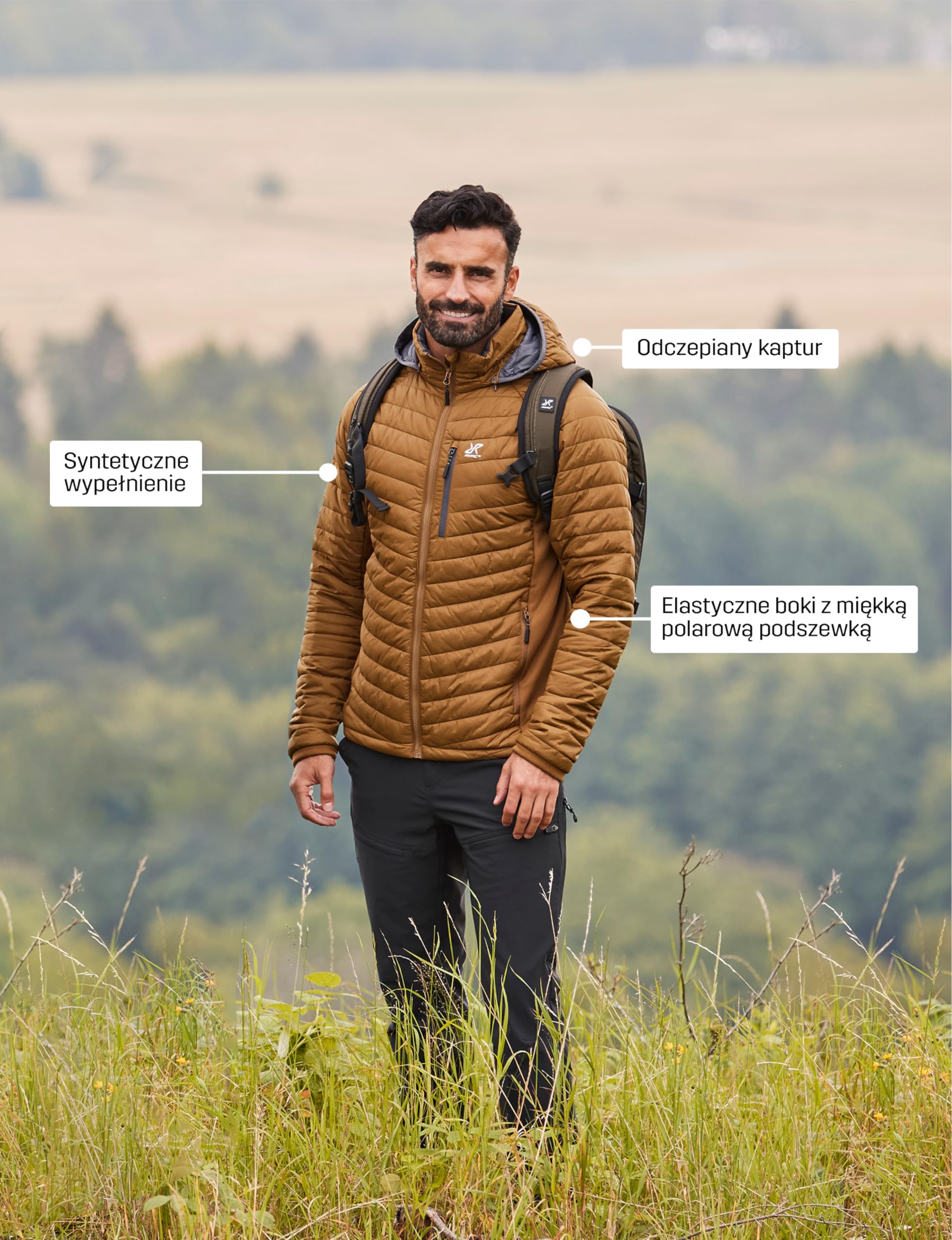 RevolutionRace Radical Insulate Jacket Męska, Lekka ocieplana kurtka