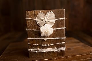 Ivory Mohair Tieback Headband, Photography Prop, Newborn, Toddler, Child, Adult (Set of 5)