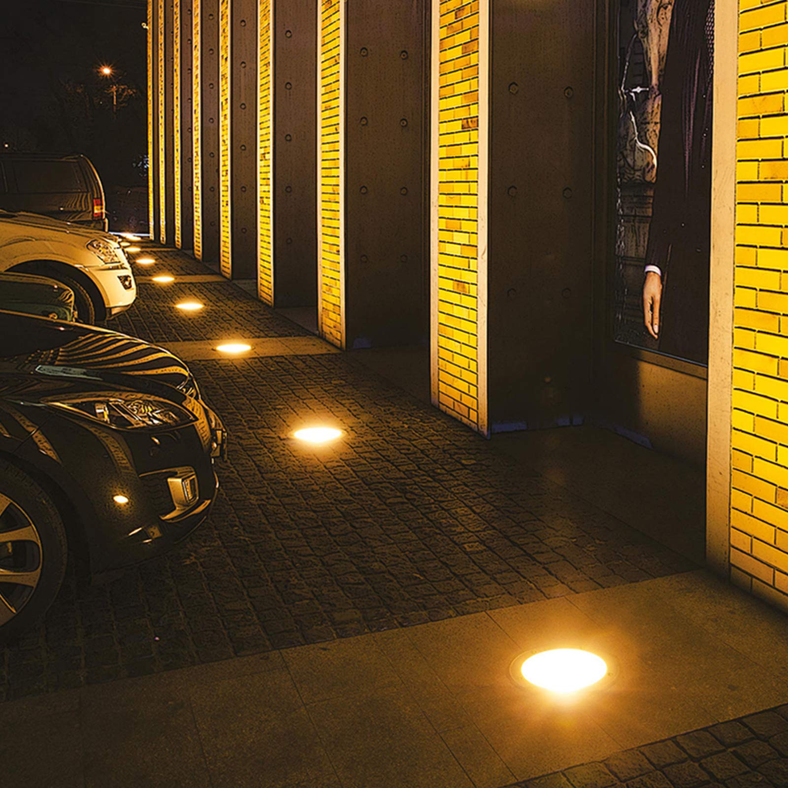 Buitenlamp Set van 5 Moderne grondspots wit incl. LED IP67 - Linsey Modern Buitenverlichting