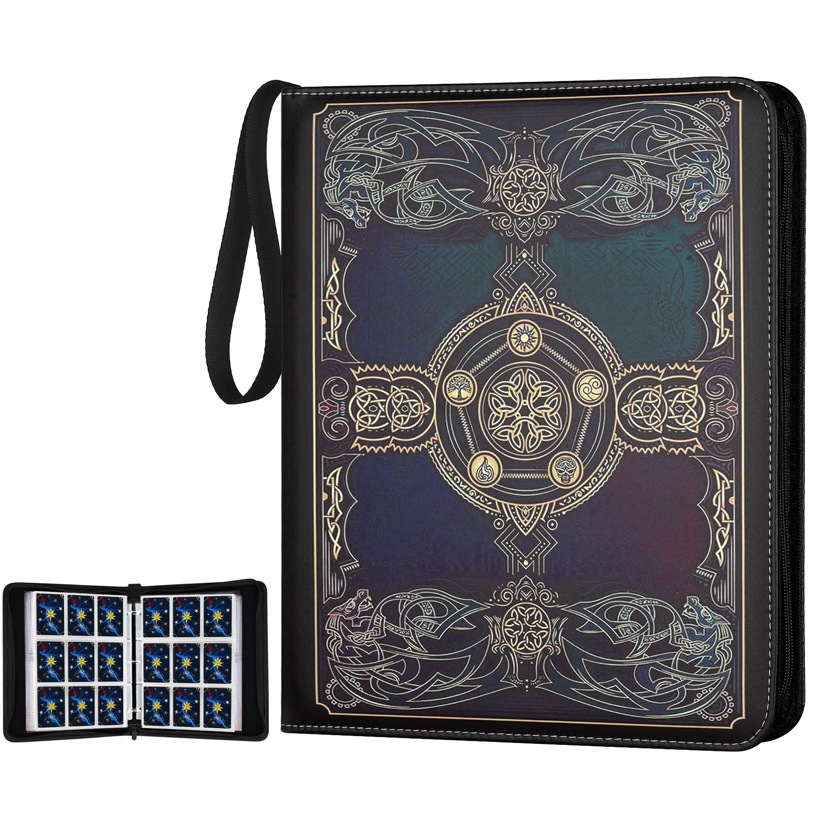 Card Binder for MTG Cards, Premium 9 Pocket Card Binder for Trading Cards, 720 Double Sided Pocket Collector Card Album for Standard Cards,Card