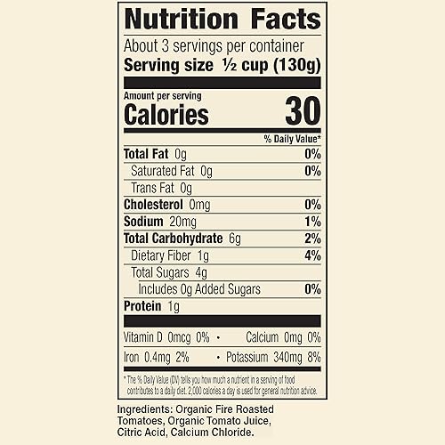 Miniatura 7 de Muir Glen Tomates enlatados orgánicos tostados al fuego, sin sal añadida, 14.5 onzas
