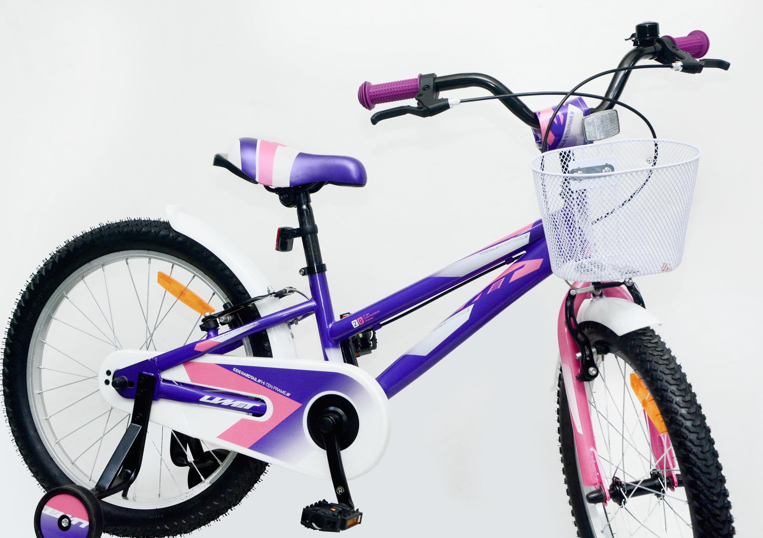 Bicicleta 20 Pulgadas niña | Bicicleta niña 6-9 años + Frenos V-Break + Estabilizadores + Cuadro Acero | Segura y Resistente