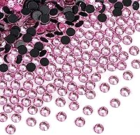 Vista 128 de 1440 piezas de diamantes de imitación termoadhesivos SS20 color púrpura2 con parte posterior plana, gemas de cristal de vidrio para ropa, camisas