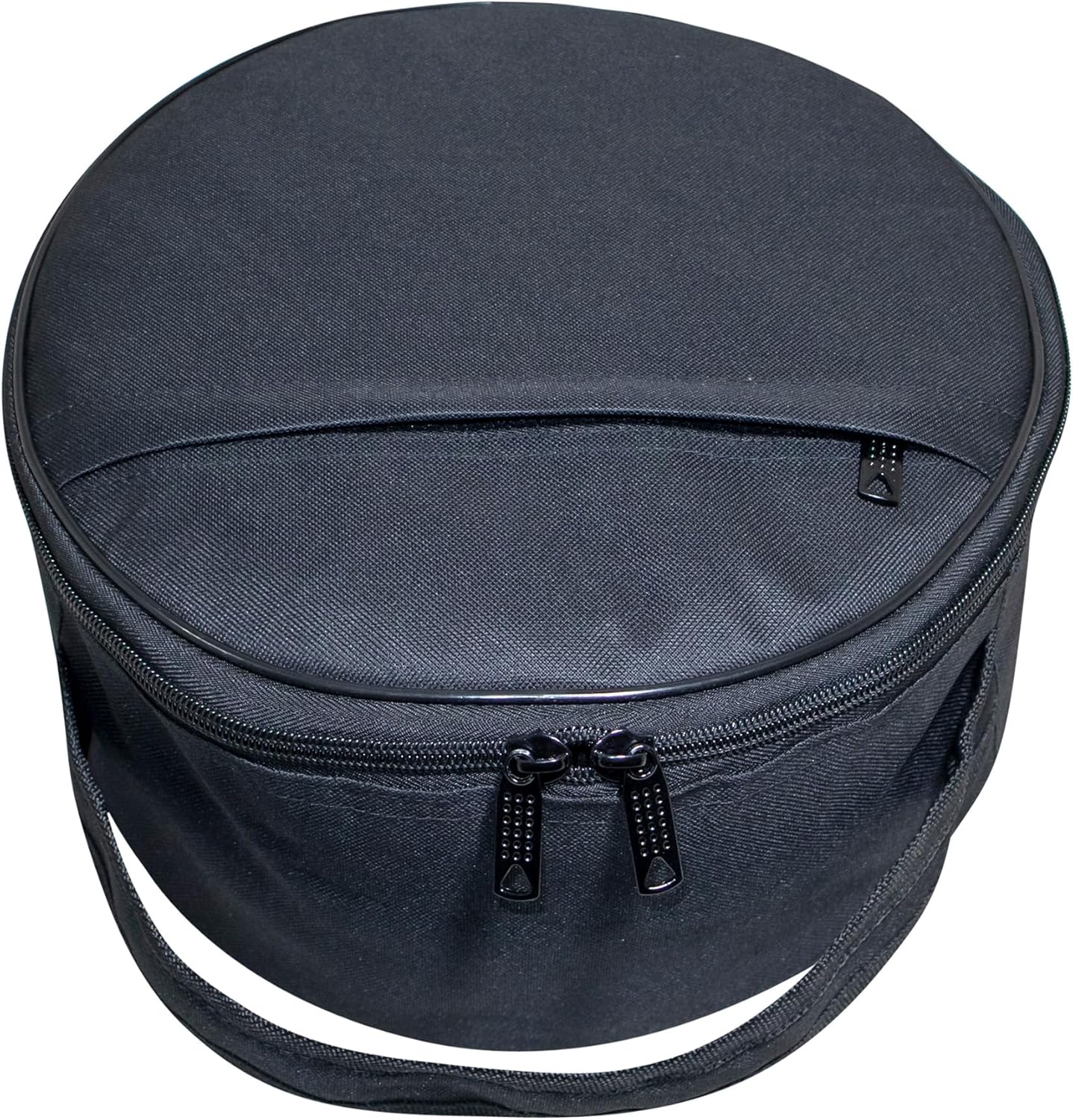 Masonic Fatigue Cap Case, Black Lightweight Soft Fabric Water Ressistance | Navy, Airforce, and Military Peak Hats Pouch Bag