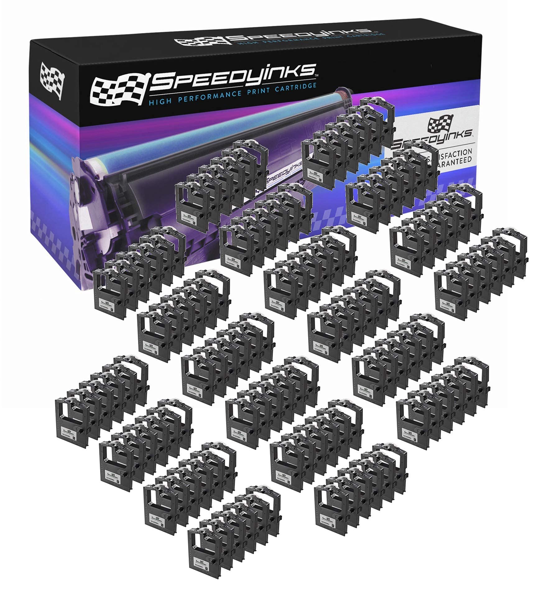 SPEEDYINKS Speedy Inks Compatible Printer Ribbon Cartridge Replacements for Okidata 52102001 (Black, 20-Pack) Compatible with The Following Okidata Printer Model Microline 120