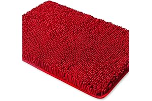 Cozy Comfort: Red Bath Rugs for Bathroom Bliss