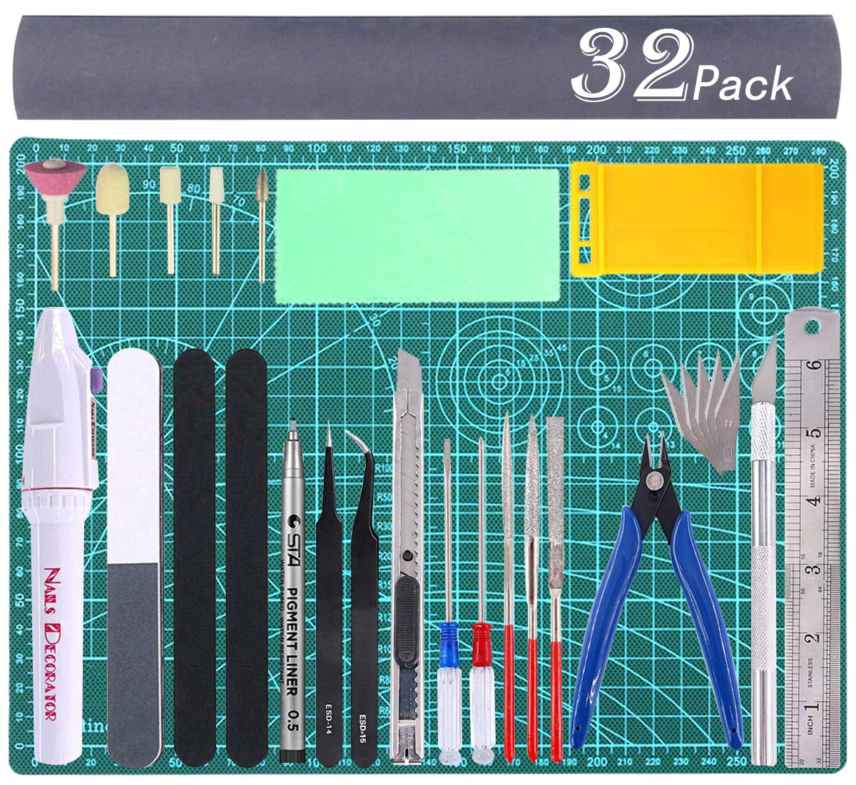 Qovydx Gundam Tools Kit Gunpla Tool Kit Gundam Moddeler Tools Craft Set Bandai Tool Kit for Hobby Model Building