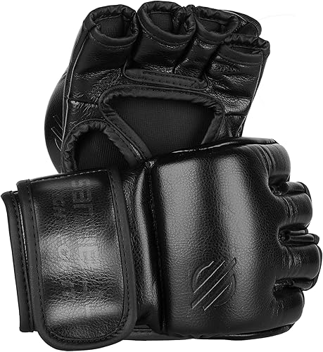 Miniatura 3 de Sanabul Guantes forjados de batalla de 4 onzas MMA para hombres y mujeres, guantes profesionales de boxeo, Muay Thai, Kickboxing, para combate,