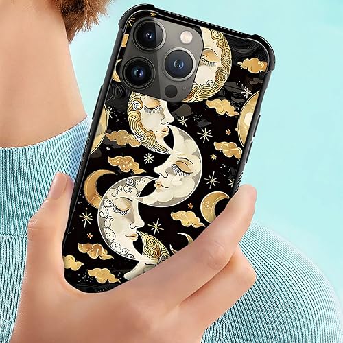 Vista 115 de Funda para iPhone 13 - Nebula Wolf vidrio templado trasero y silicona suave TPU Shock funda protectora Lobo de Nebula.