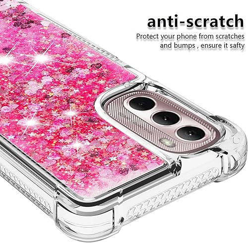 Miniatura 4 de Funda protectora brillante con purpurina para Motorola Moto G Stylus 5G 2022, de silicona suave y líquida, TPU a prueba de golpes, compatible con