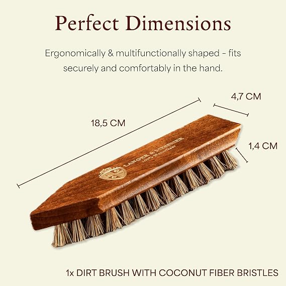 Langer & Messmer Shoe Brush for Cleaning Heavily Dirty Shoes
