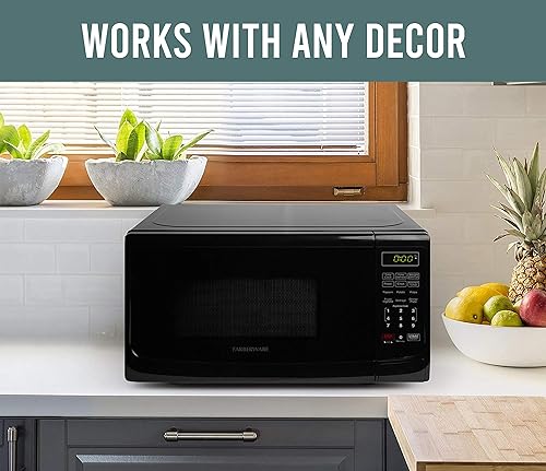 Miniatura 6 de BLACK+DECKER BCRK17B - Refrigerador compacto Energy Star de una sola puerta con congelador, 1.7 pies cúbicos, negro y microondas Farberware para