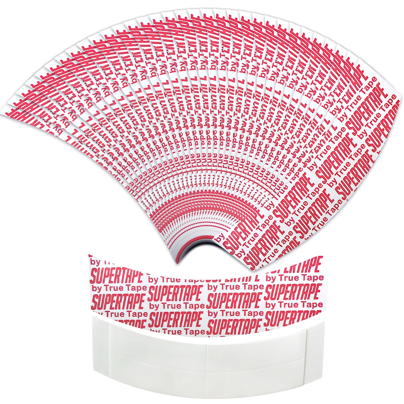 ZOCONE 45uds Cinta Adhesiva Peluca Invisible Cinta de Peluca Delantera de Encaje, Impermeable Invisible Peluca Cinta Adhesiva de Doble Cara para Pelucas para Sujetar y Fijar Pelucas
