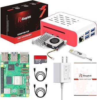 ミニPC Raspberry Pi 5 Starter Kit Amazon.com: iRasptek Starter Kit for Raspberry Pi 5 RAM 8GB-Pre