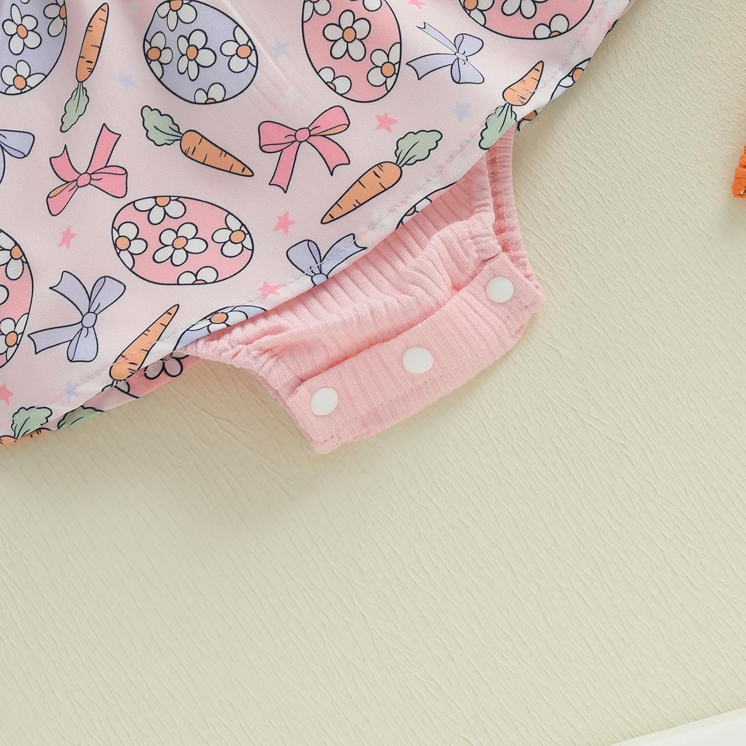 MoZiKQin Baby Girl Outfit Newborn Romper Dress Ribbed Ruffle Bowknot Skirt Hem Jumpsuit Cute Summer Clothes+Headband - Image 7