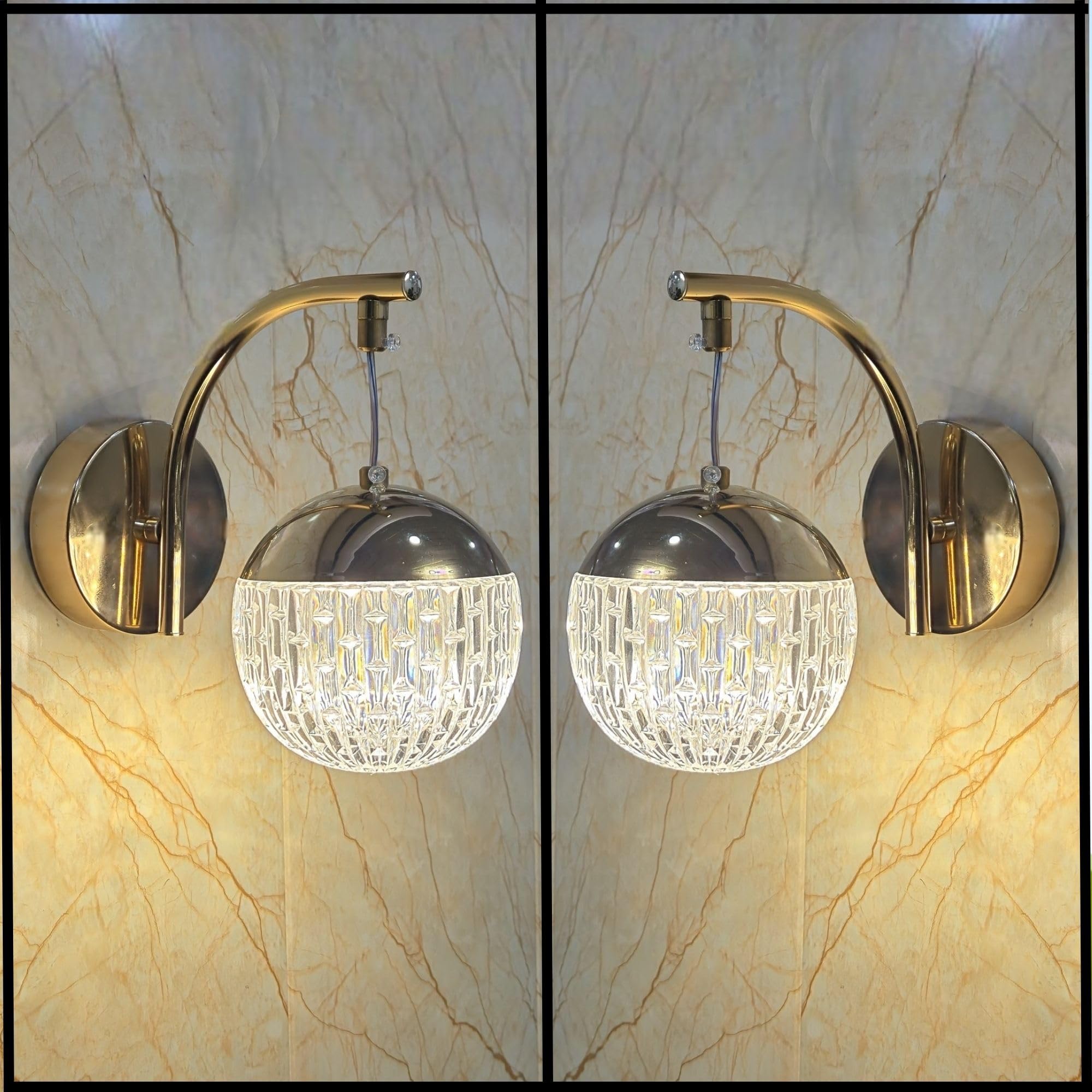 GreyWings Golden Hanging Light - 3 Color Changing -12